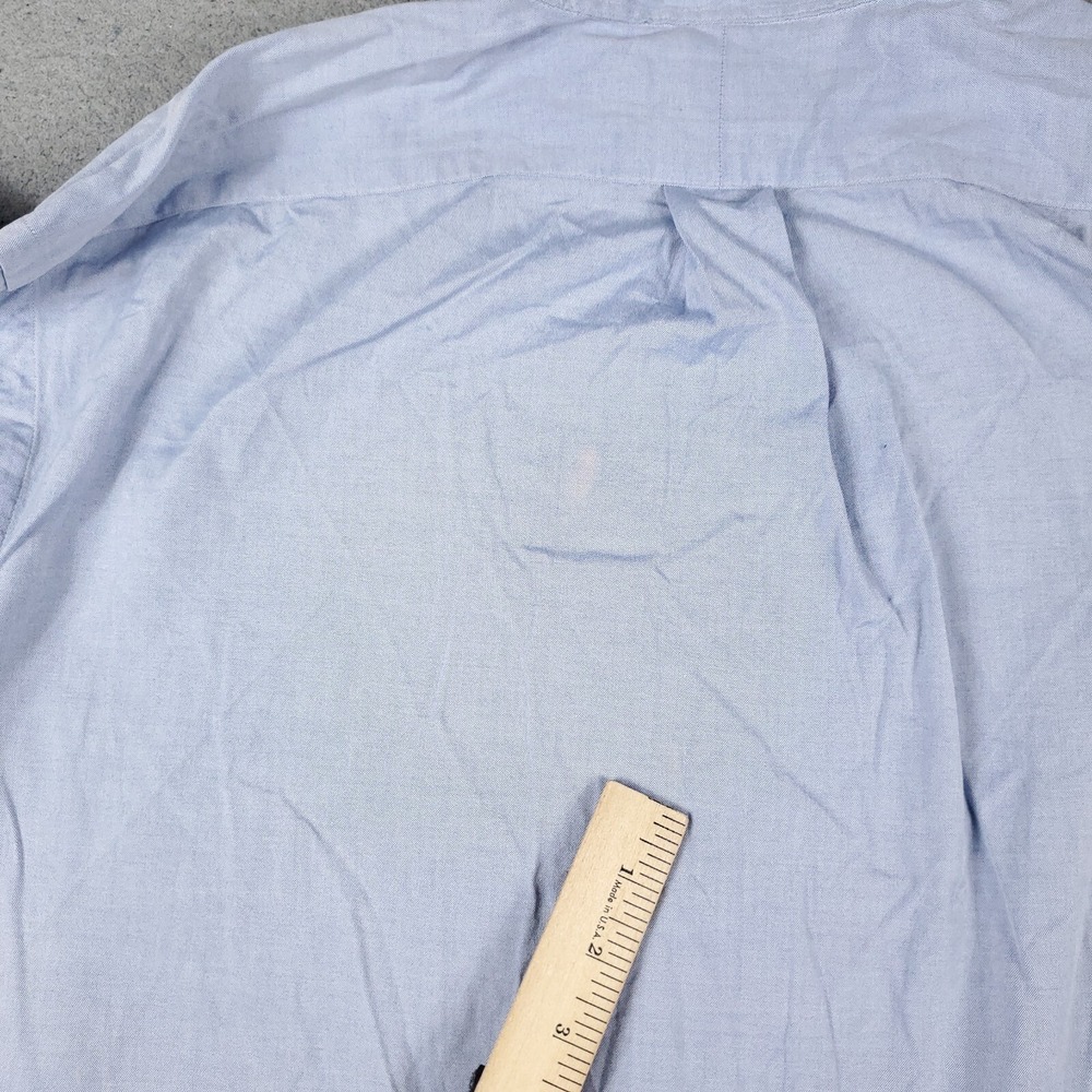 Ralph Lauren Mens 17 Blue Pony Dress Button Up Long Sleeve Shirt Regular Fit - Picture 6 of 7